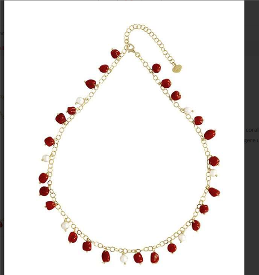Collana Bellamaria Donna in Argento Corallo CLICPCDO - CLICPCDO